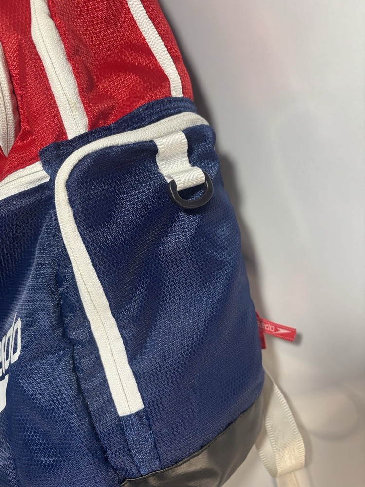 Speedo Printed Teamster 2.0 35L Backpack Red White Blue