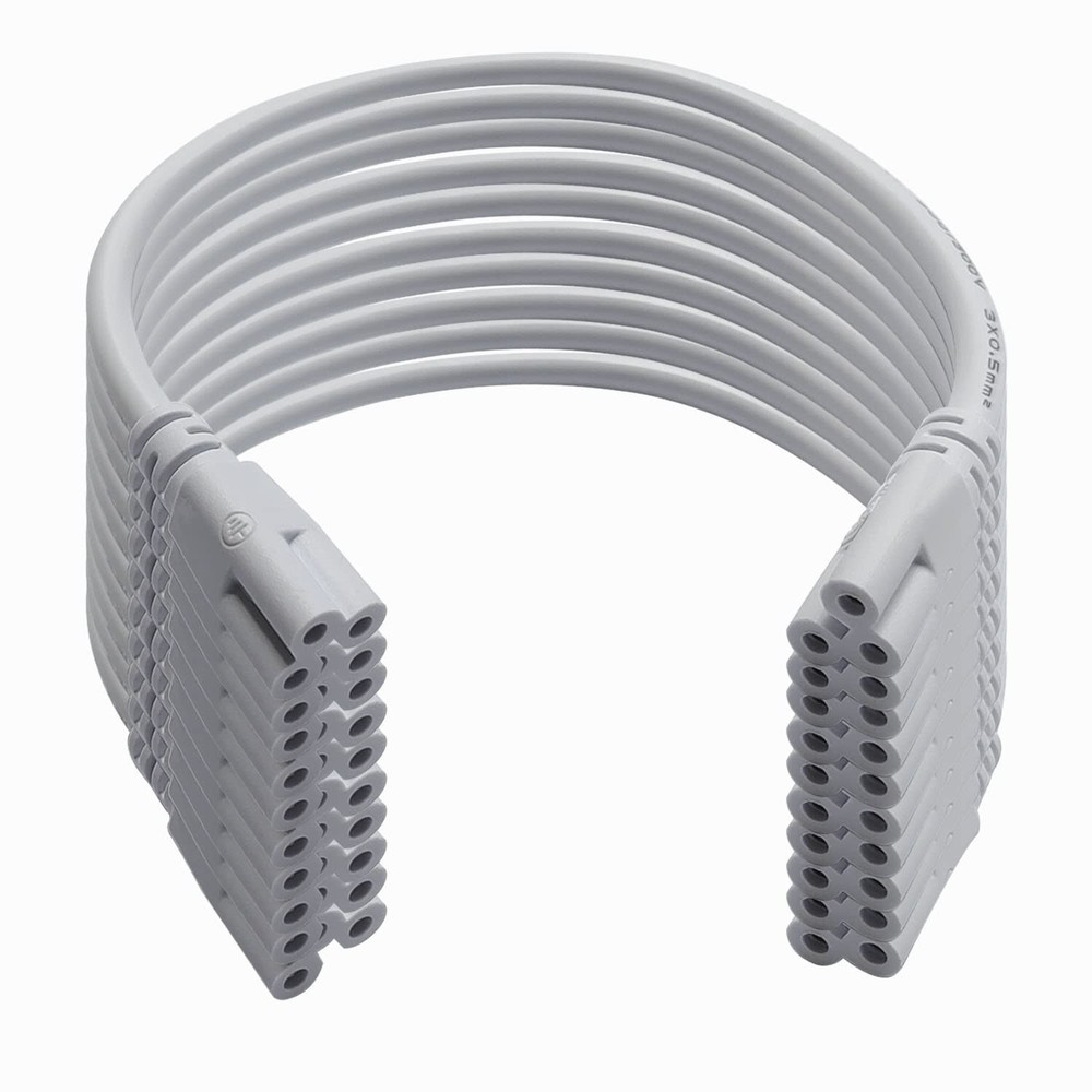 LED Light Connection Cable T5 T8 Double End 3Pin Lamp Connecting Wire, 10-Pac...