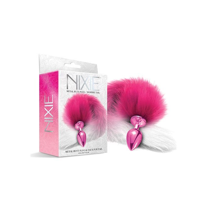 Nixie Metal Butt Plug w/Faux Fur Tail