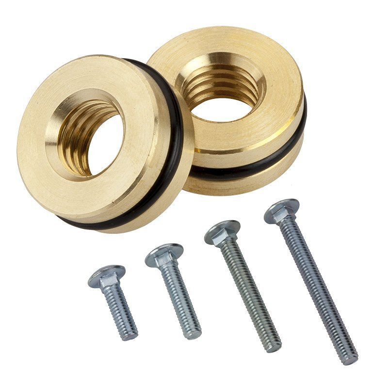 6' Silver Pole, Color Guard Flag, and Weights Package