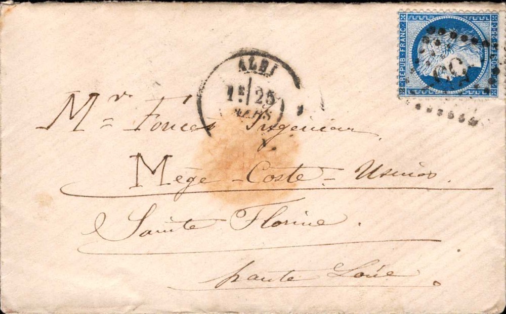 France - Envelope 1874 (B2)