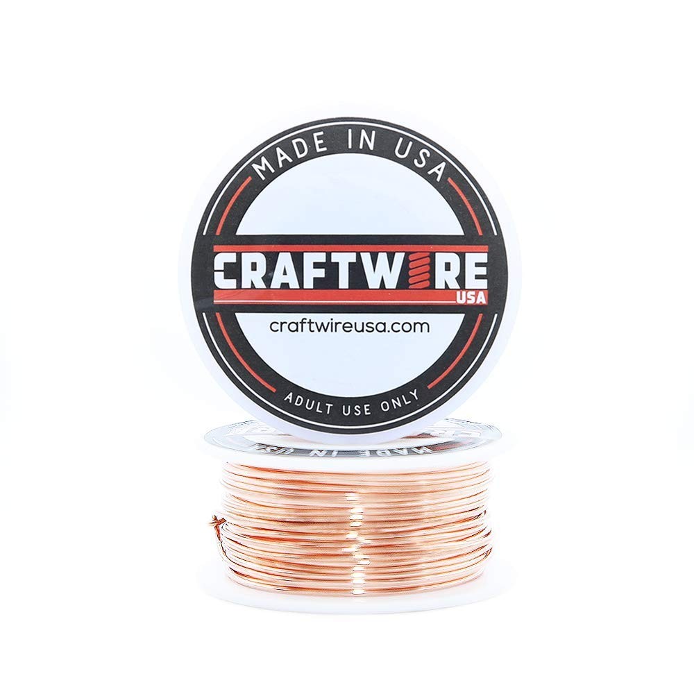 20 Gauge Solid Bare Copper Wire, Bright & Dead Soft, 50 Feet Roll