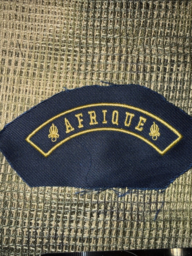 French Foreign Legion Pocket Patch Commandos Afgan War -AFRIQUE TAB