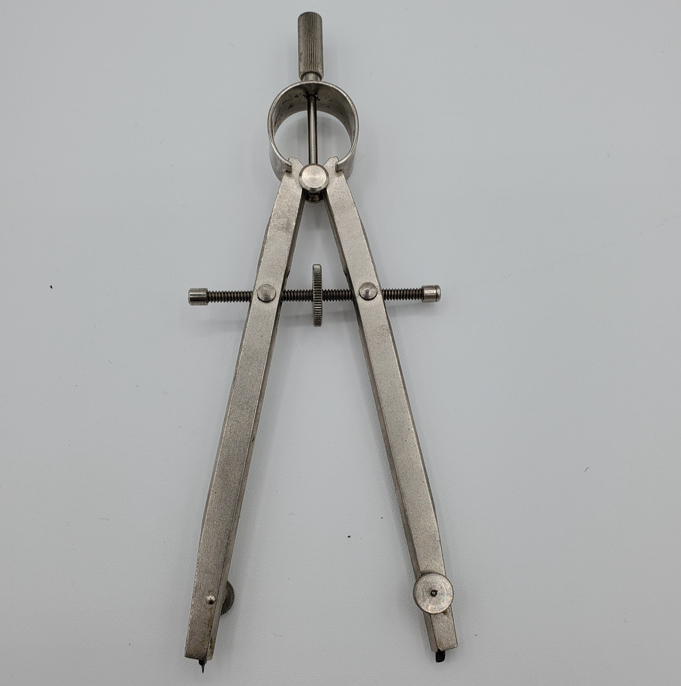 Alvin Basic Line 504 Drafting Compass Tool In Case Vintage West Germany