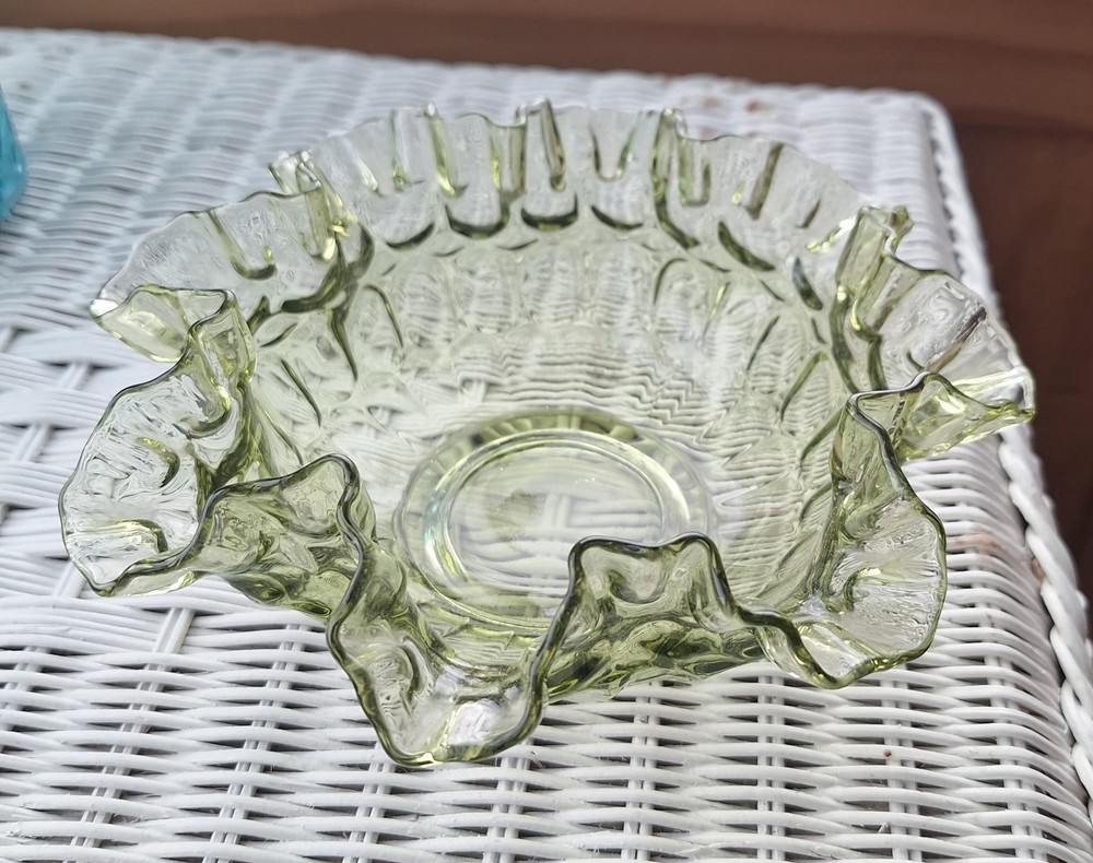 Green Fenton Dish