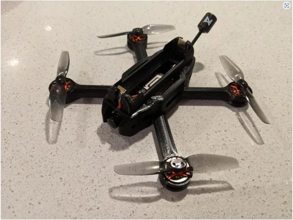 3D Printed DRONI 140 mm 1S 18650 FPV Drone Frame