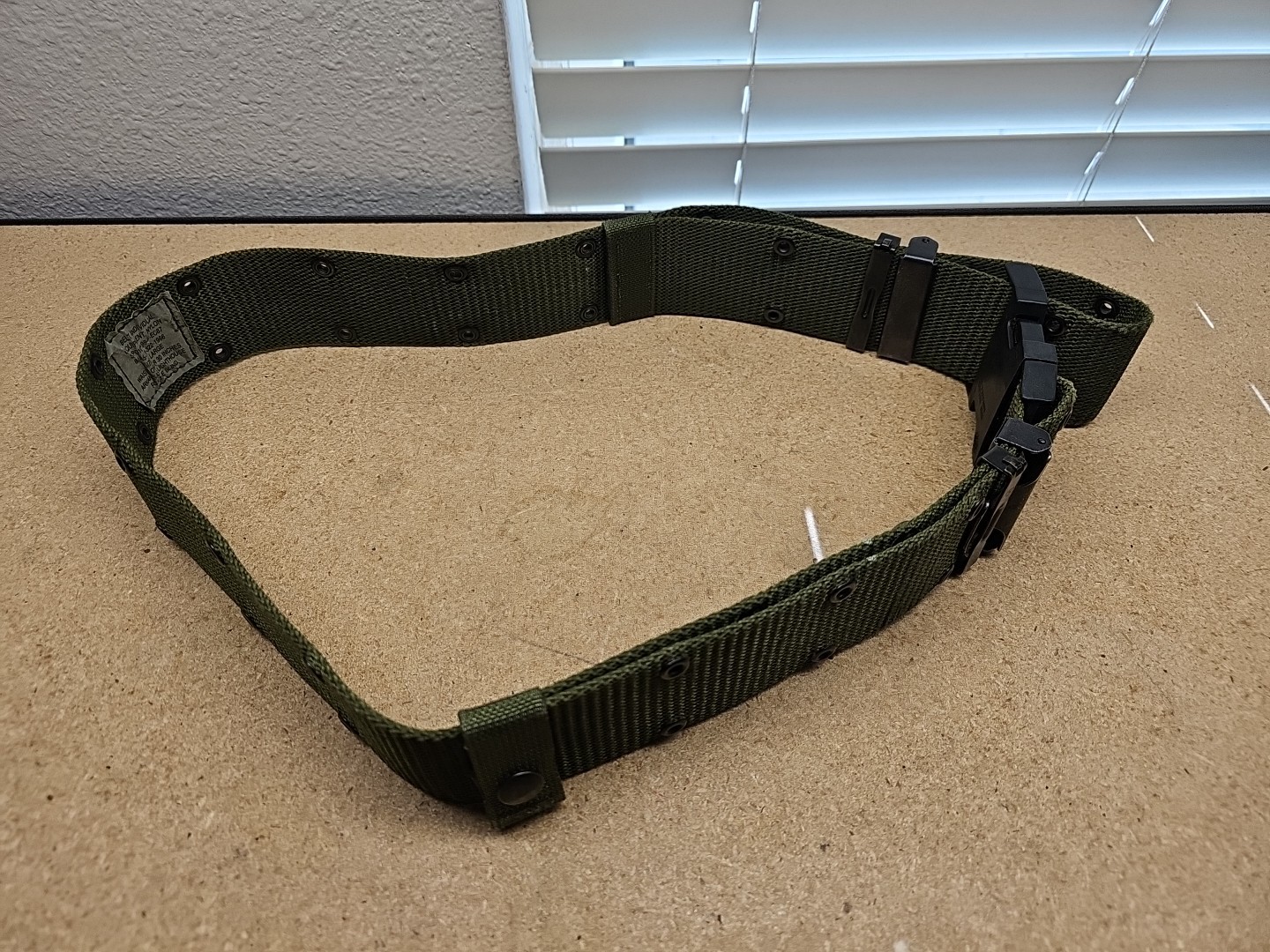 Large US Military Individual Equipment Belt ALICE LC-2 LC2 OD Green Army USGI E7