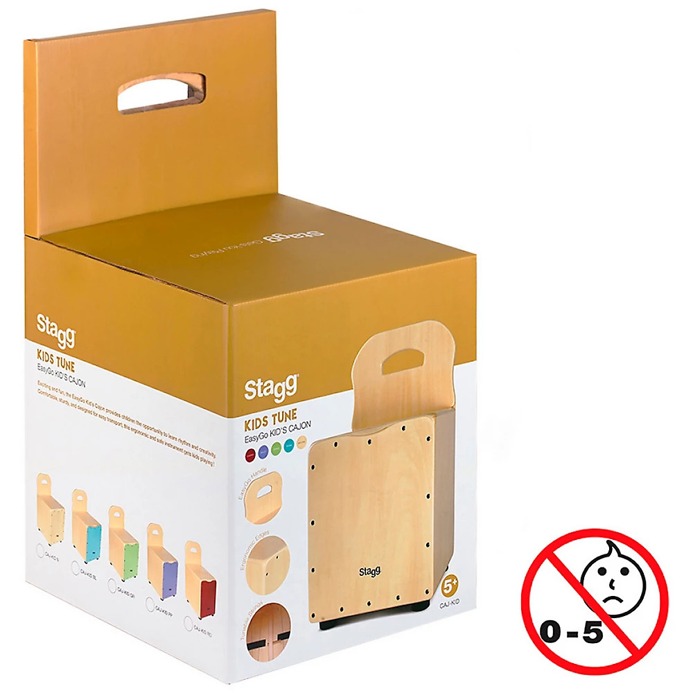 Stagg Kid's Cajon with Backrest Blue