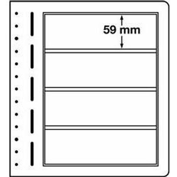 LIGHTHOUSE LB-Blank sheets, 4-way division, 190x 59 mm