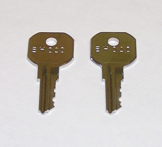 2 - BH010 Replacement Keys for Bally Refrigeration Equipment