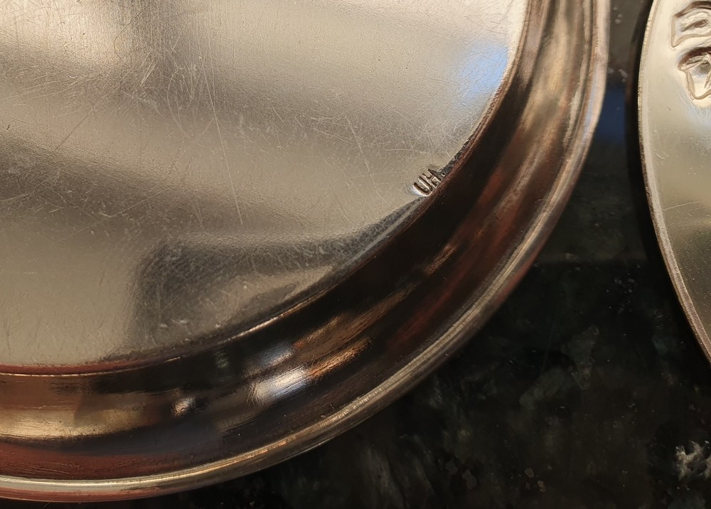 NOT SOLID SILVER ❗ Alpaka / Nickel Silver Tray Lot - READ DESCRIPTION !!!