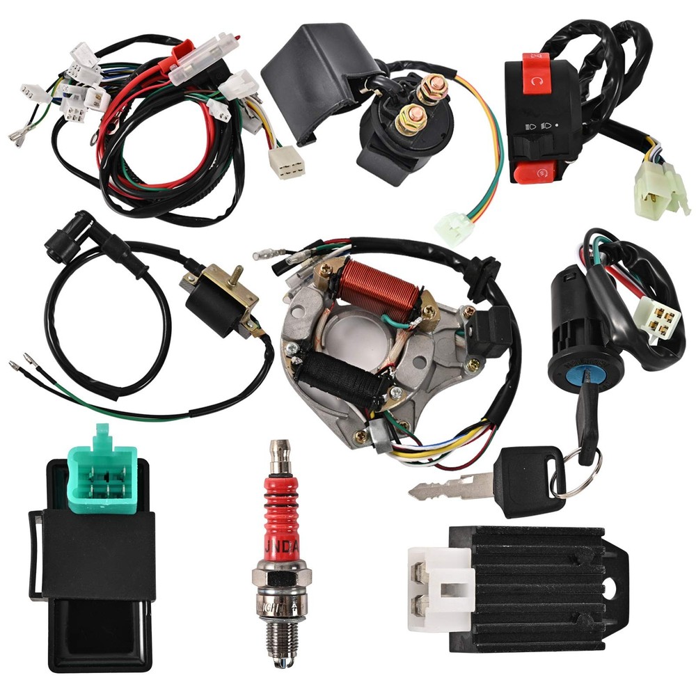 Trkimal Complete Electrics Wiring Harness Stator Coil CDI Switch lock...