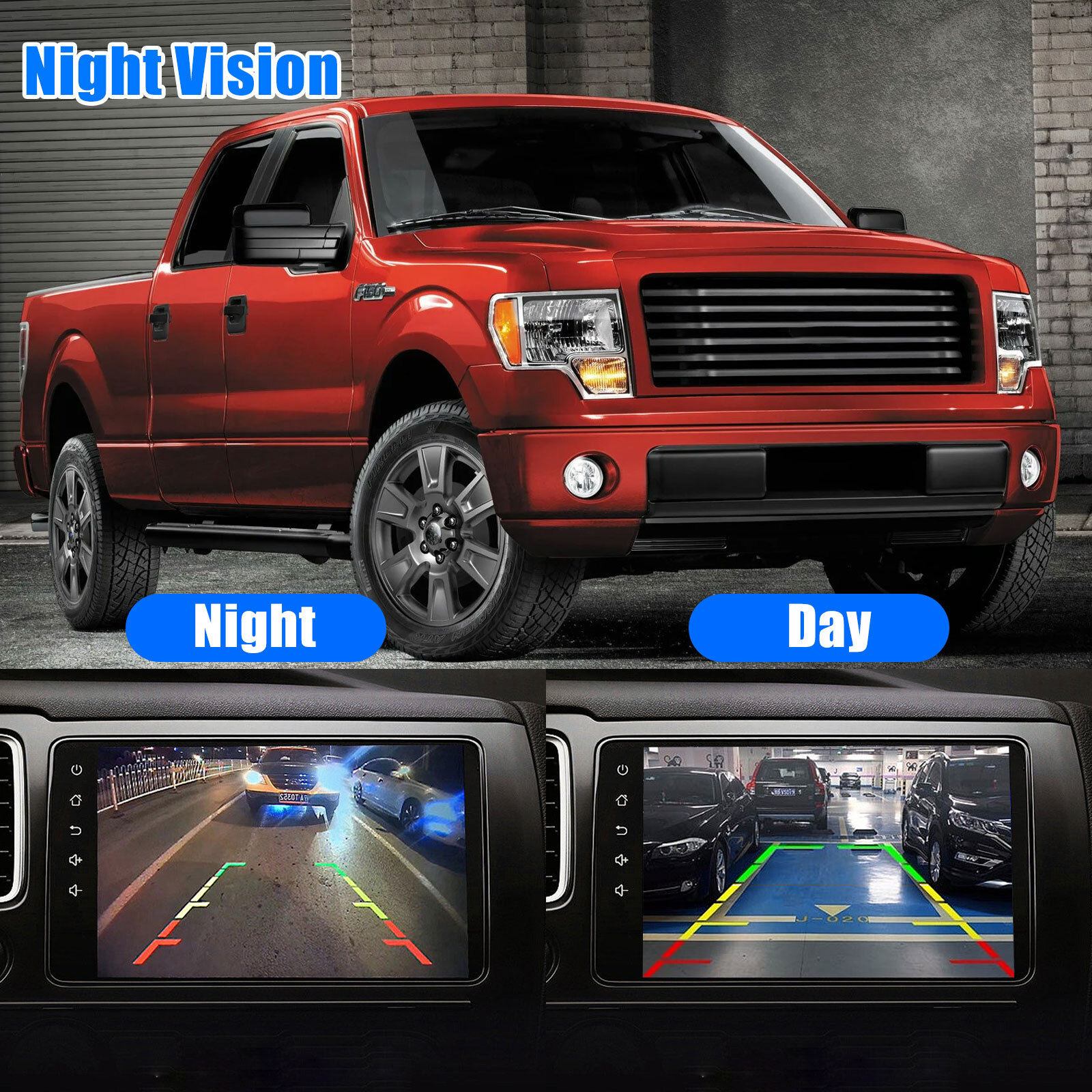 Tailgate Handle Rear View Backup Camera For 1997-2007 Ford F150/F250/F350/F450