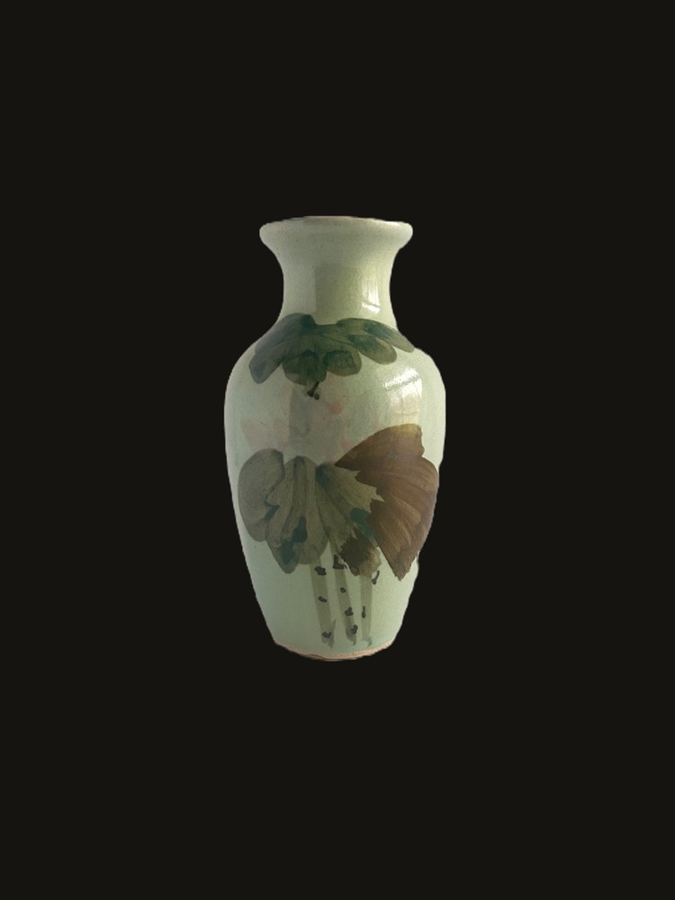 1960s Hand Painted Vase
