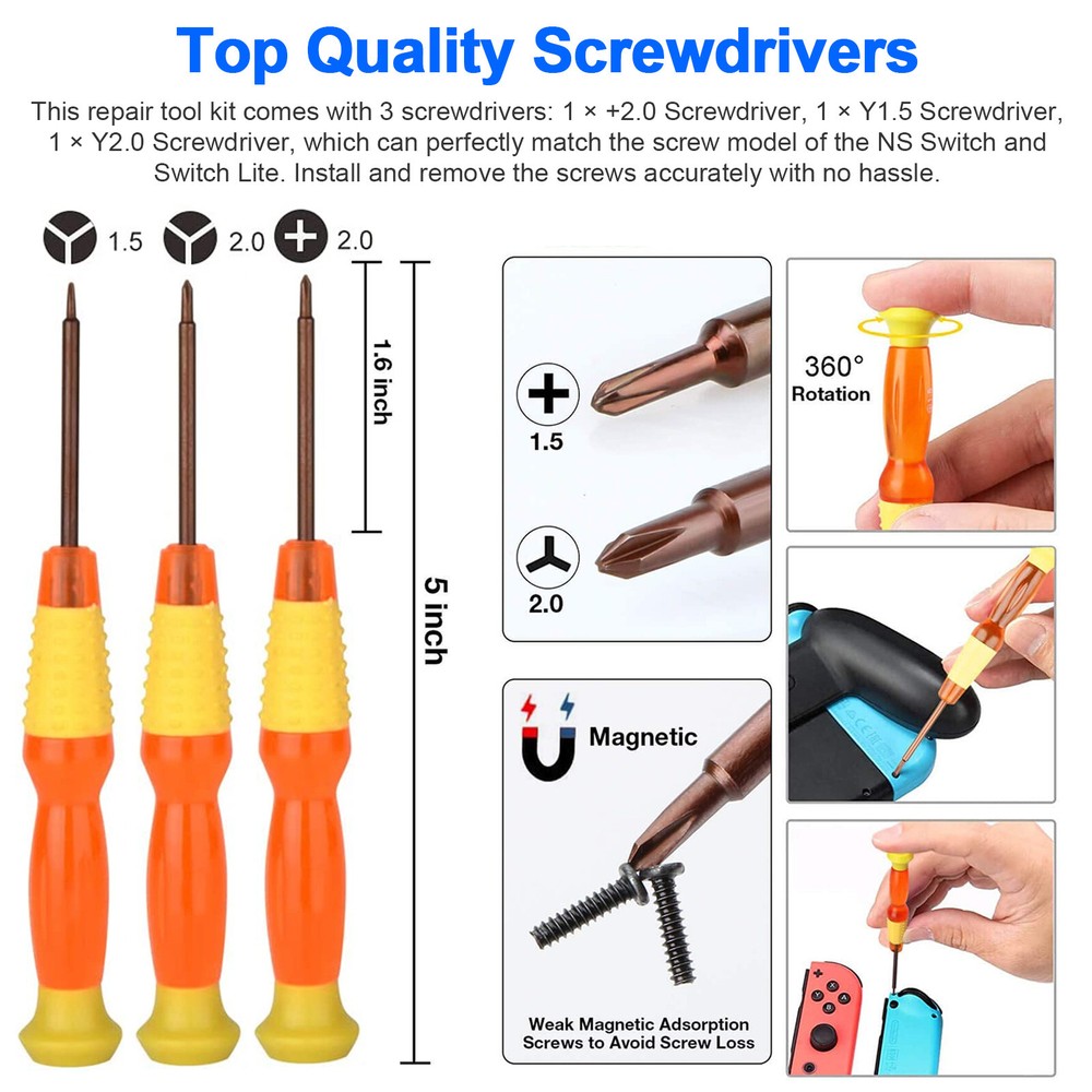 3D Analog Joystick Replacement Repair Tool Kit For Nintendo Switch Lite Joy-con