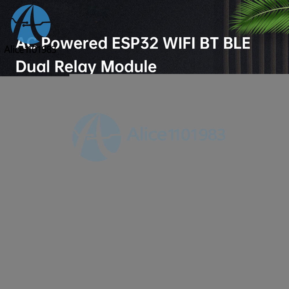 ESP32 WIFI Bluetooth 2 Channel Relay Module ESP32 Secondary Development Board