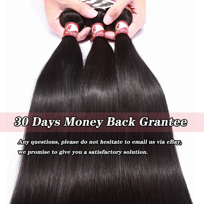 3Bundles/300G Brazilian Virgin Human Hair Extensions Weave Wefts Straight Wavy A