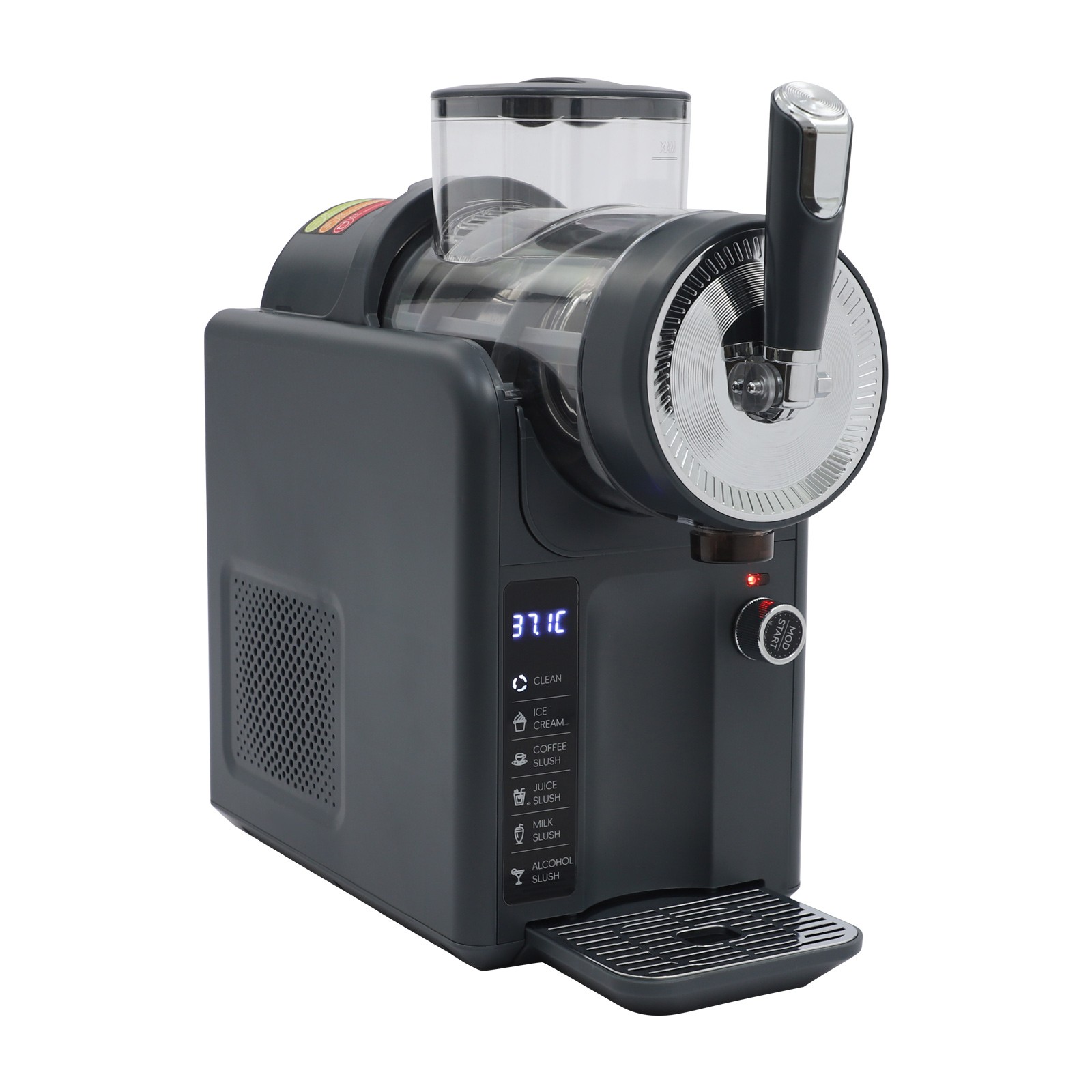 Electric Shaved Ice Machine 1.8L/0.48 Gallon Frozen Drink Machine Tabletop 185W