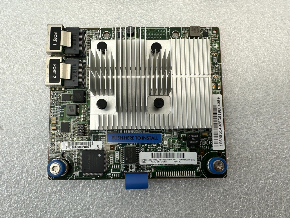 HPE Smart Array E208i-a Gen10 12Gb/s SAS Raid Controller 836259-001 w/ Cables