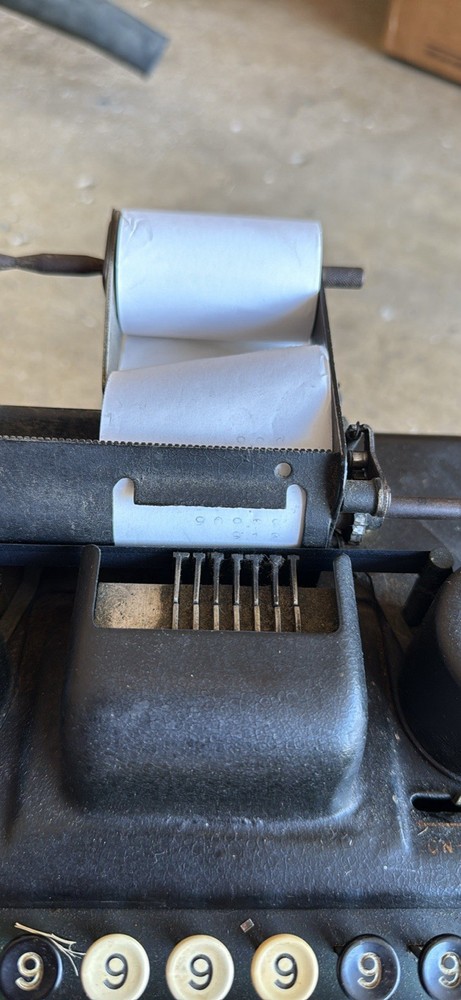 Vintage Burrough's Portable Adding Machine Great Collection Piece