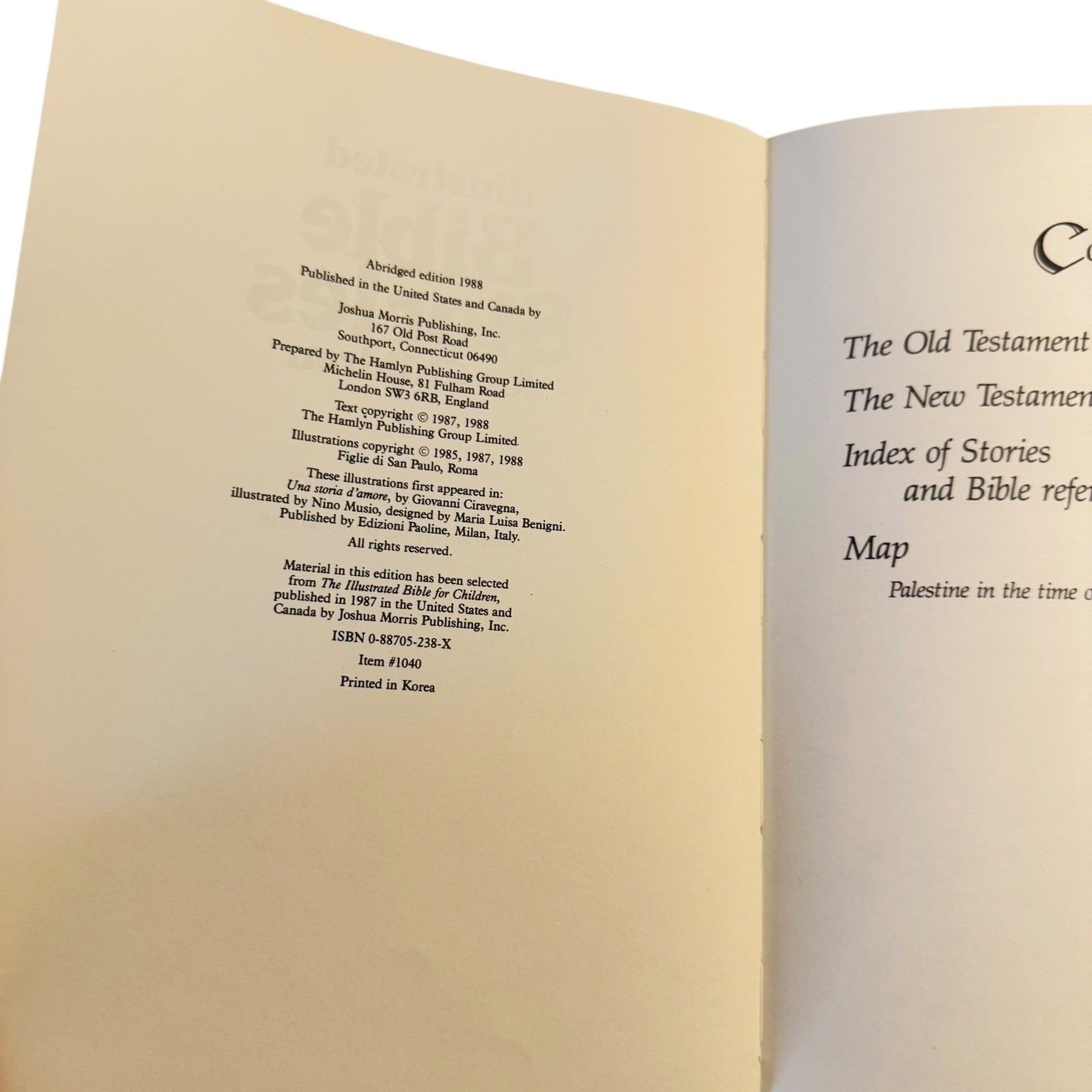 Illustrated Bible Stories for Children Hardcover Book and 2 Audio Cassettes