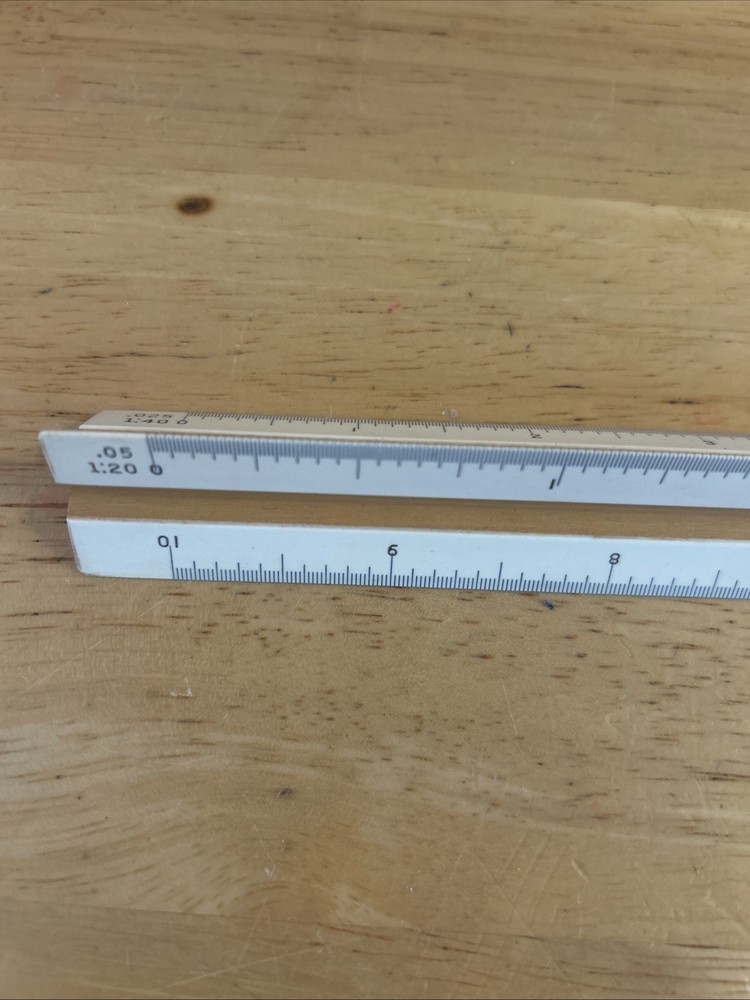 Plastic Triangular Scale Lietz Drafting Vintage