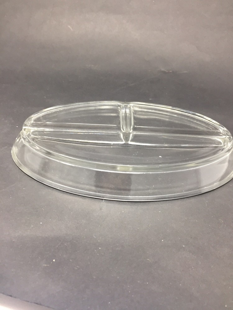 Heavy 3 Part Crystal Dish
