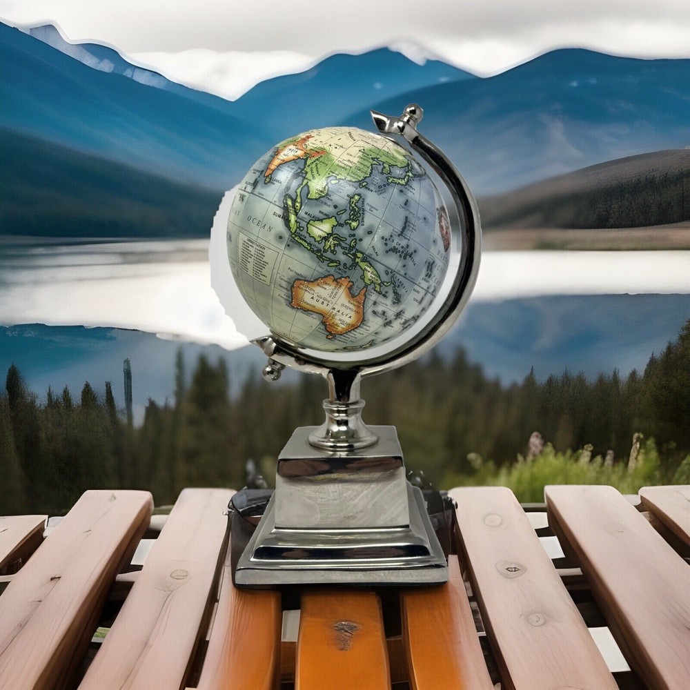 School Globe World Map Earth Rotating Educational Desktop Tabletop Gift