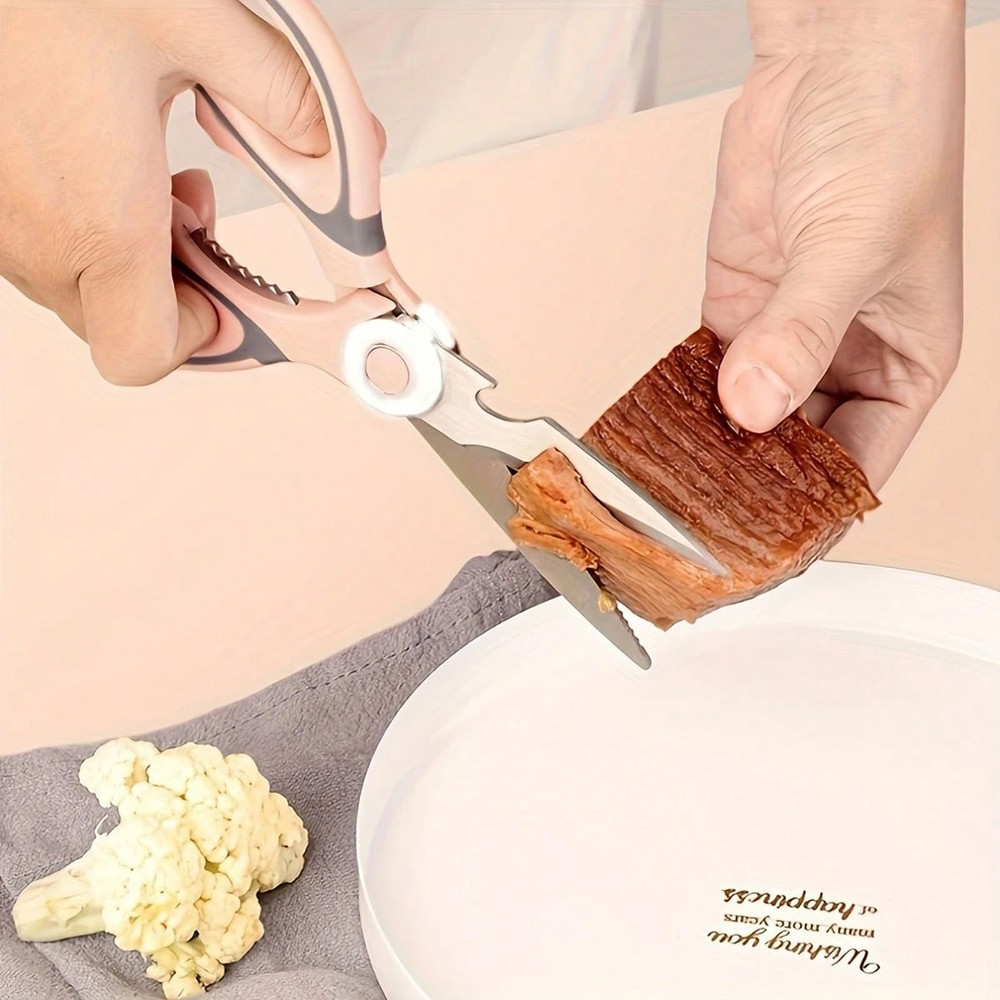 Kitchen Shears Stainless Steel Sharp Scissors Meat Chicken Professional BBQ Tool