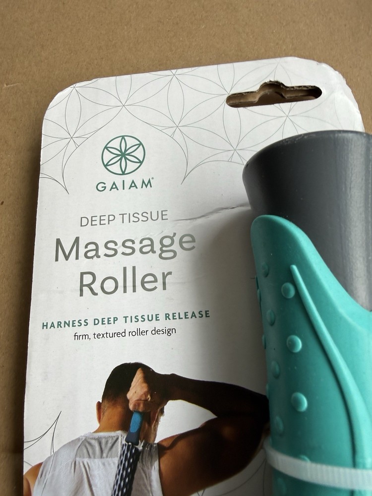 Gaiam Deep Tissue Massage Roller Extra Firm Texture Trigger Point Release NEW!!
