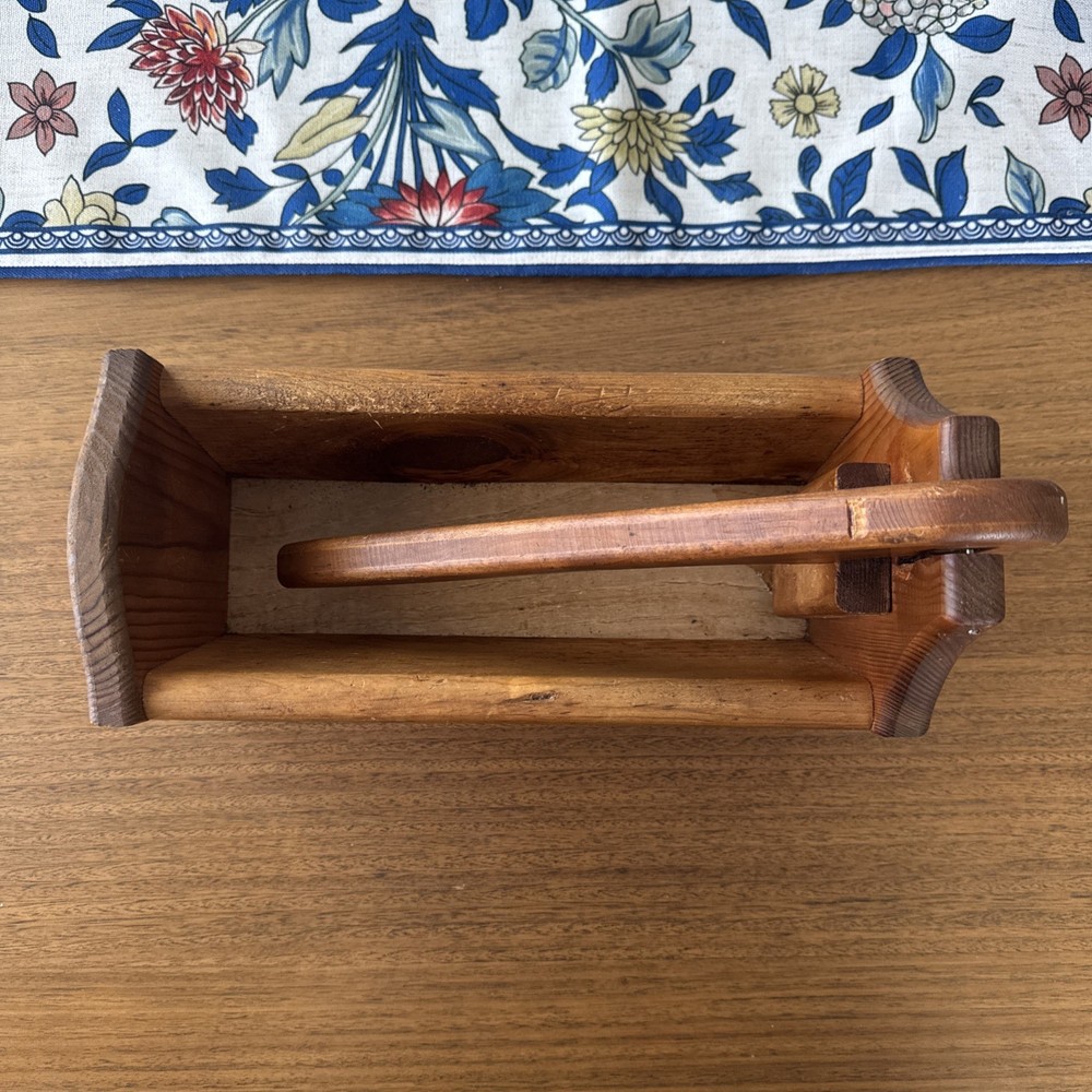 Vintage Handmade Solid Wood Nutcracker and Nut Bowl 12”