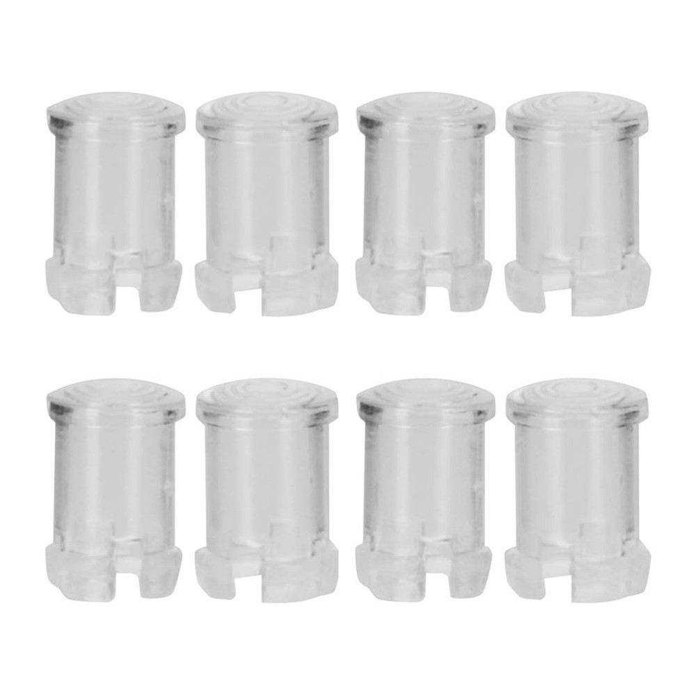 100Pcs Nylon LED Light Emitting Diode Transparent Lamp Light Caps Protective WT