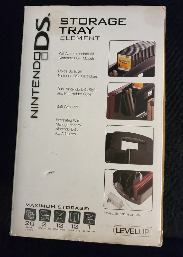 Nintendo DS Storage Tray Element Level Up Open Box