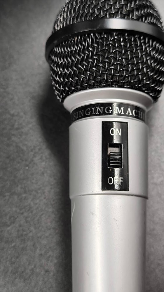 The Singing Machine Co Microphone Used Working Silver