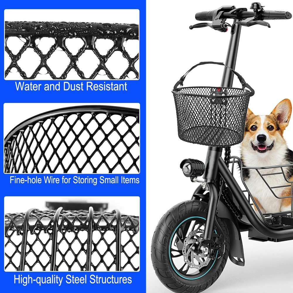 Knee Scooter Basket Accessory - Quick Release, Fits Most Models