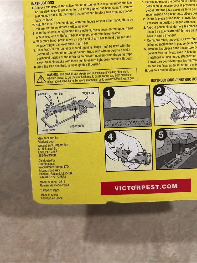 Victor 0611 Easy Set Gopher Trap Twin Pack