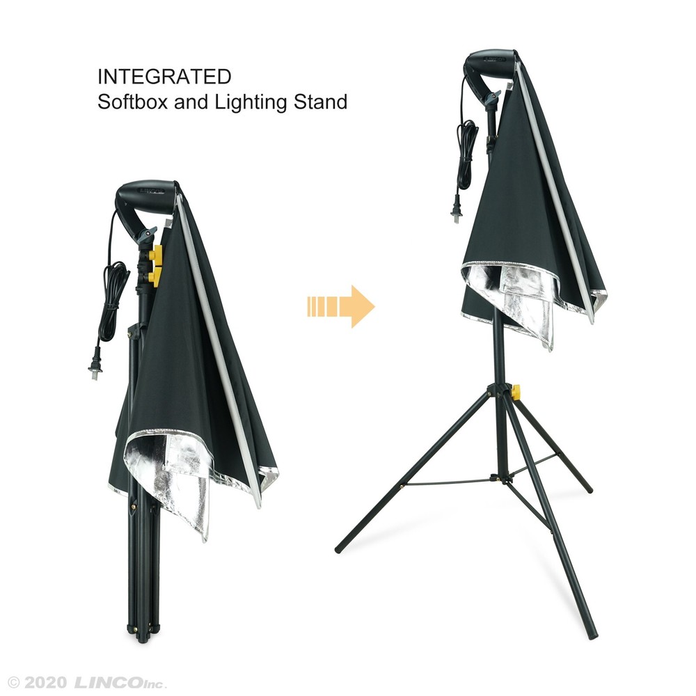 LINCO 2 Softbox Light Kit Photo Studio Photography Continuous Lighting Stand Set