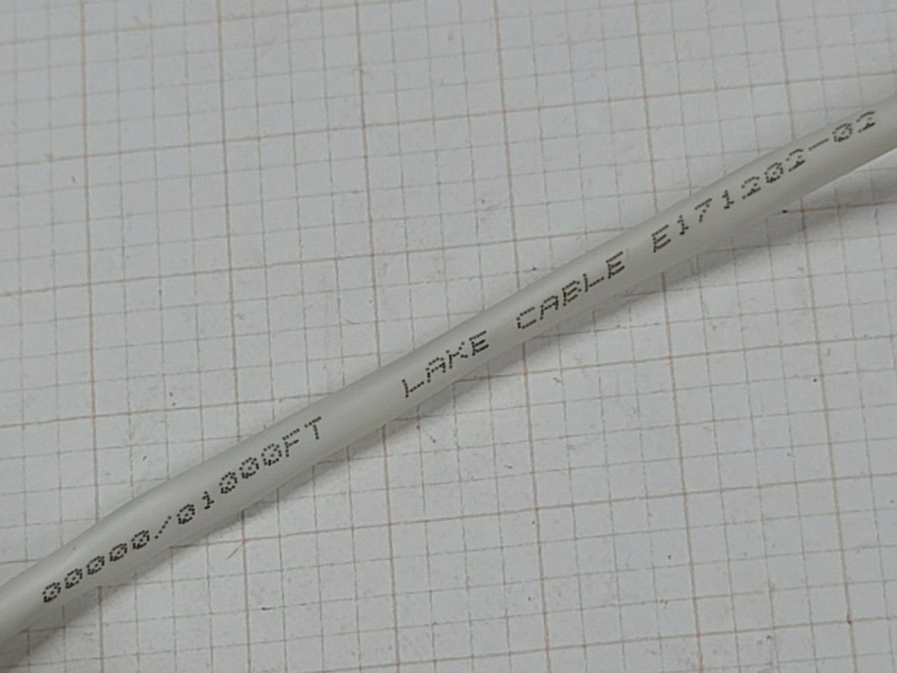 Lake Cable P222PRCS 22/2P Shielded Plenum Control Cable CMP White /50ft