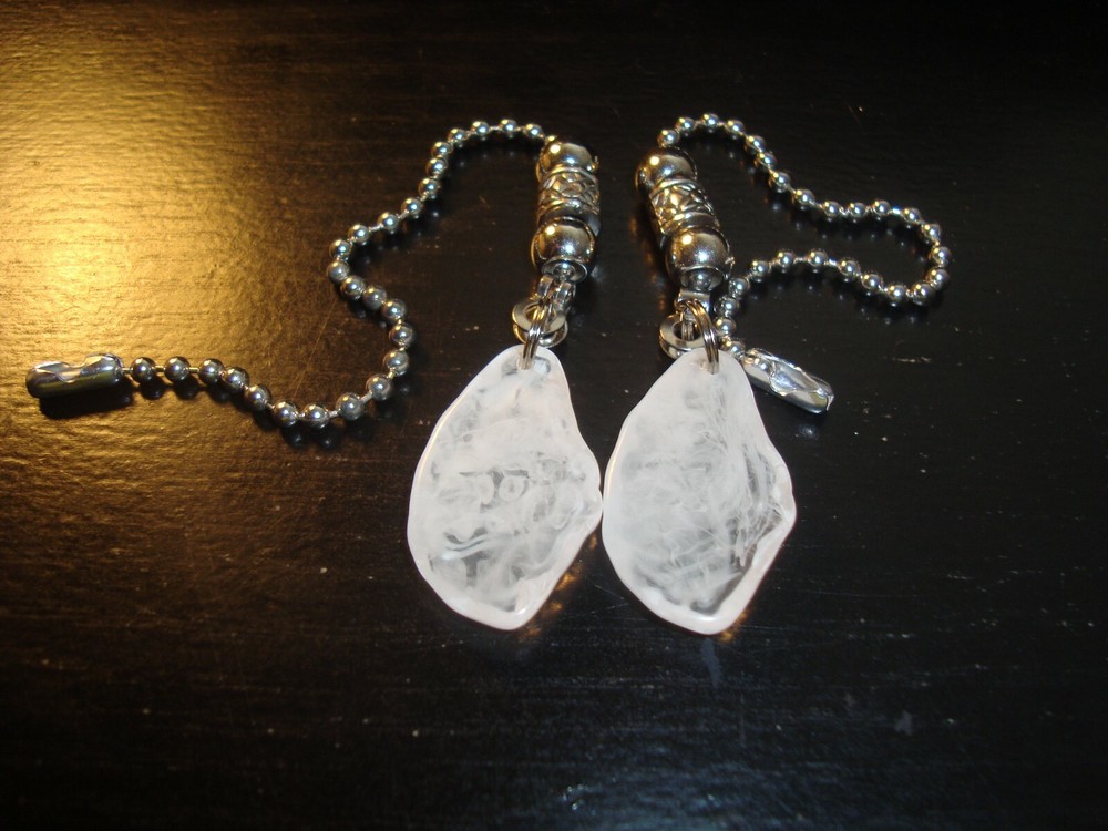 Pair Mermaid Tears Ceiling Fan Pull Chains – Decorative Light/Lamp Pulls