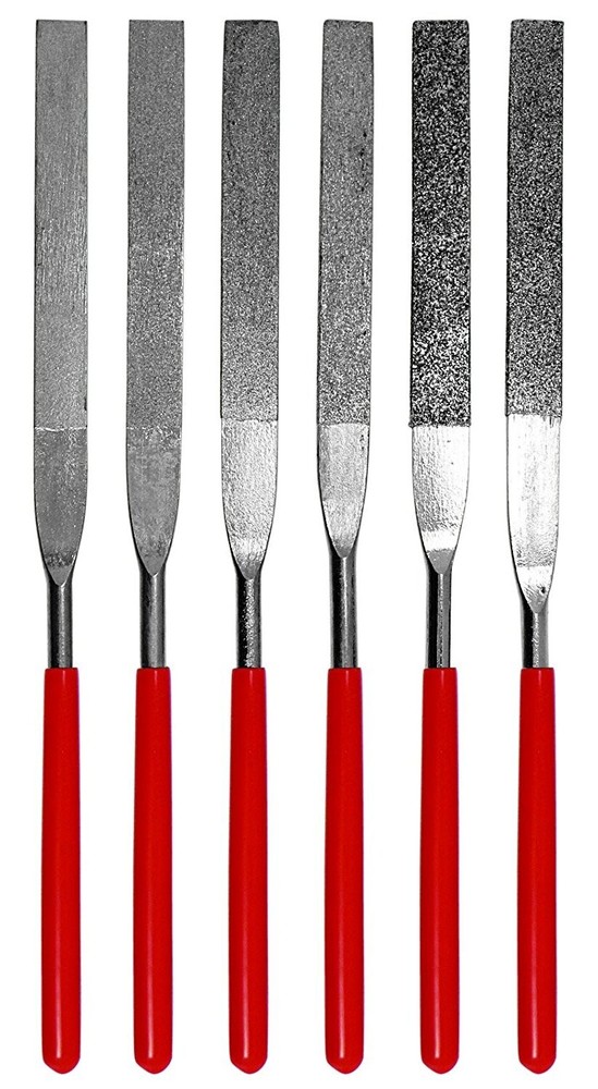 Sona Enterprises 6pc Flat Diamond File Set 7" Length - 74330DF