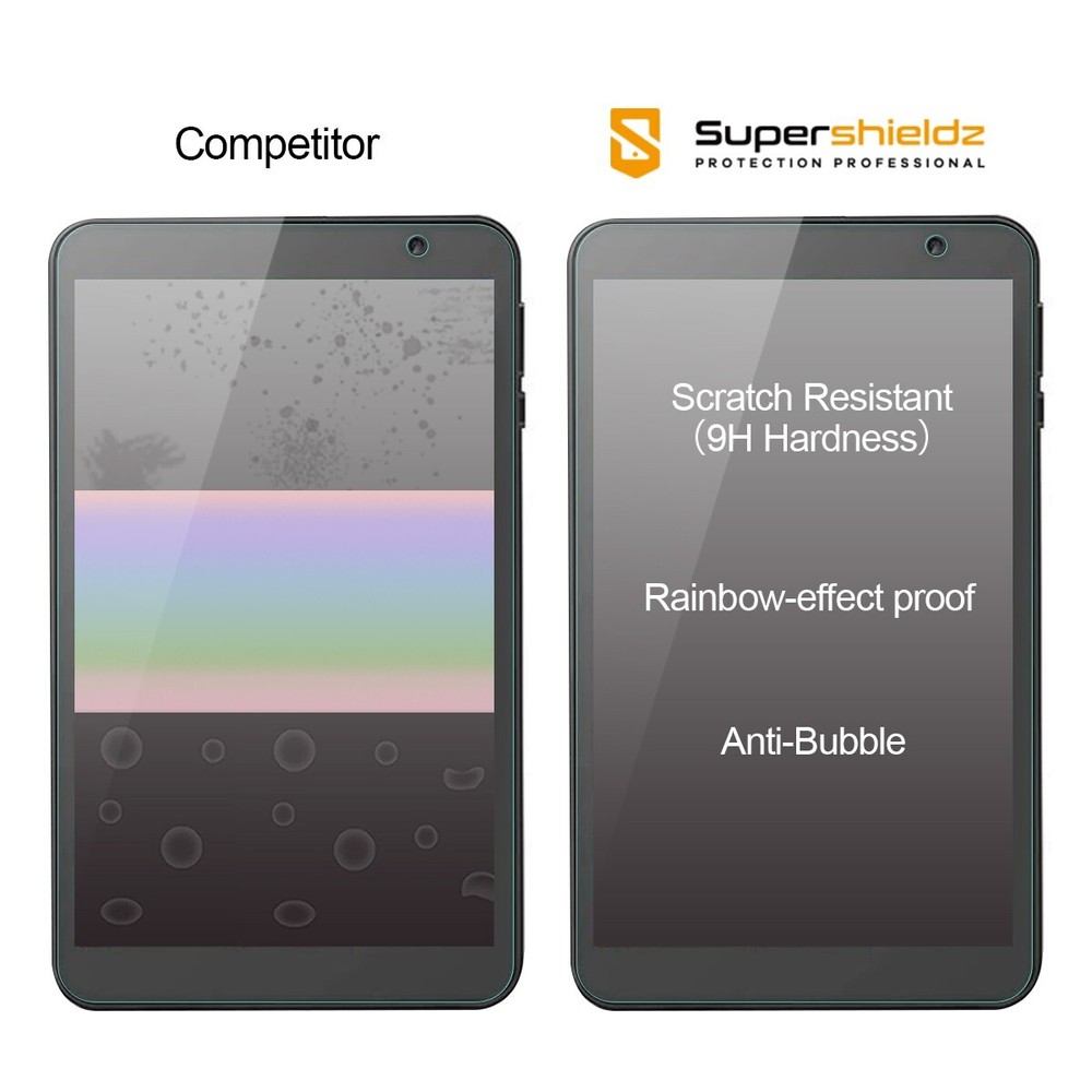 [2-Pack] Supershieldz Tempered Glass Screen Protector for Vankyo MatrixPad S8