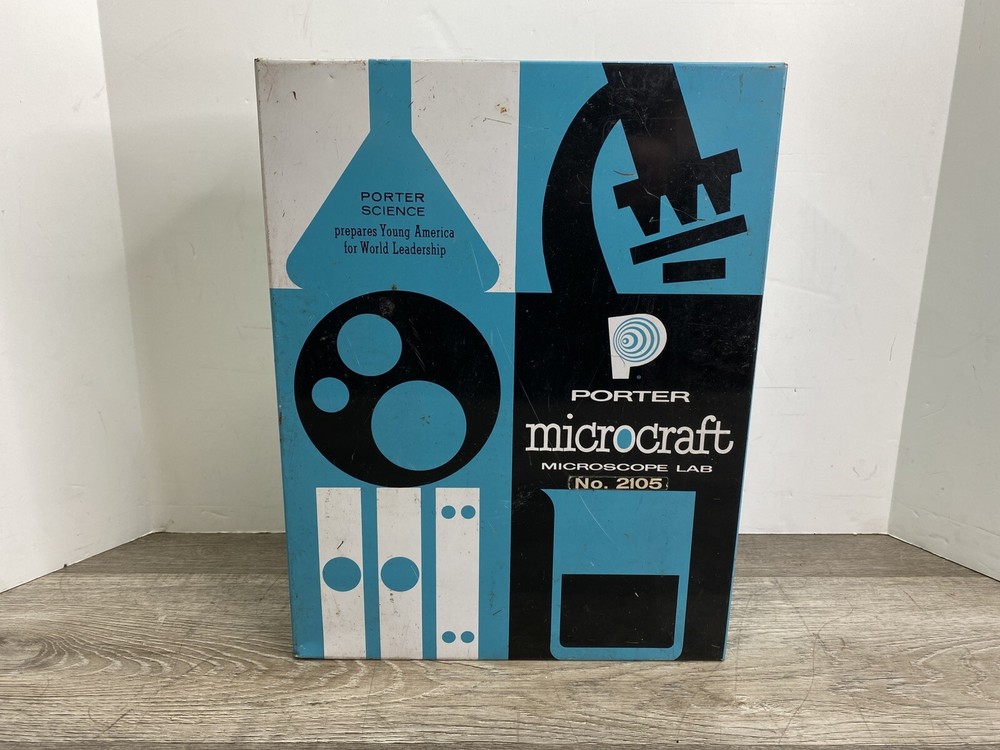 Vintage Porter Science Microcraft Microscope Lab No. 2105