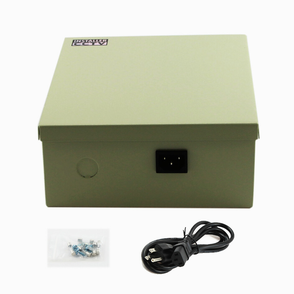 18 Outputs 12A 12V DC CCTV Distribution Power Supply 4 Security Camera UL Listed