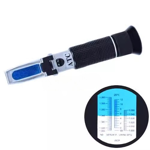 Handheld Optical Refractometer ATC Urine Hydrometer Serum Protein Tester