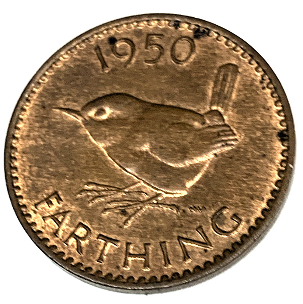 # C8365    GREAT BRITAIN     COIN,    FARTHING   1950