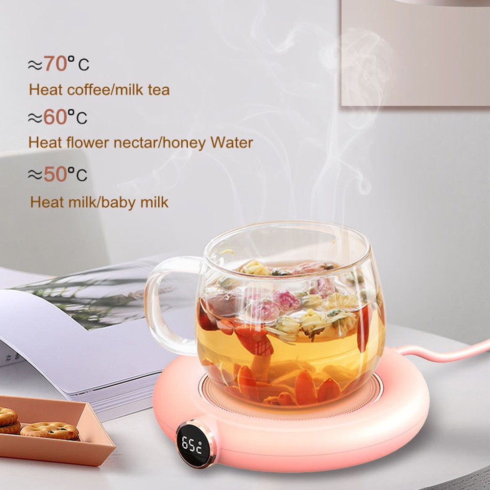 1PC Pink DC 5V USB Heating Pad Constant Temperature 3Gear Adjustment Reusable