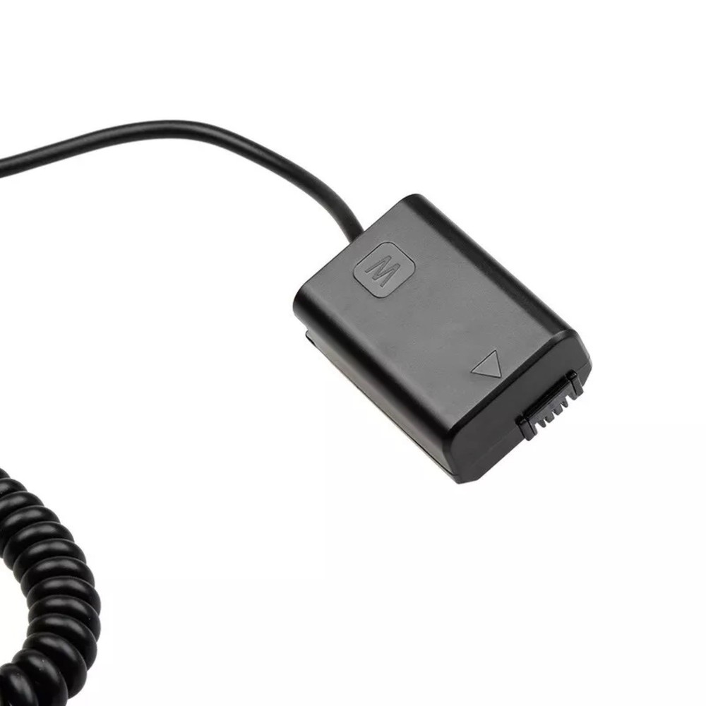 Decoded NP-FW50 Dummy Battery DC Coupler Cable for Sony A7II A7S2 A7M2 A7R2