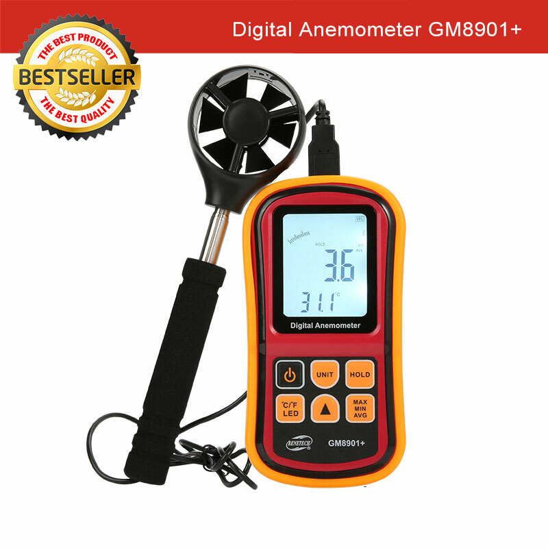 Handheld Portable Digital Anemometer Wind Speed Meter Thermometer Sailing LCD