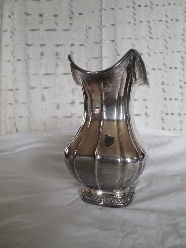 Gorham silver Gadroon pitcher Y1124 4 3/4 pint monogrammed Rare!