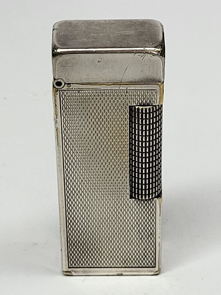 Vintage DUNHILL Silver Plated Gas Lighter